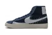 blazer mid nike homme sashiko embroidery navy blue